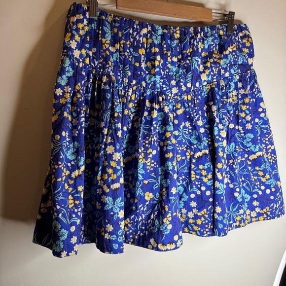 Maeve Blue Floral Skirt Set Size XL - Picture 4 of 9